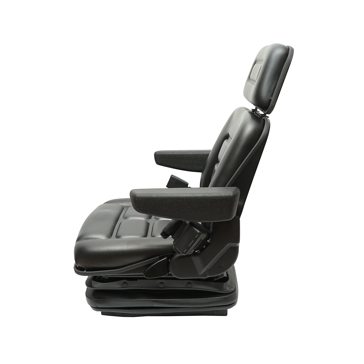 Scaun universal reglabil pentru tractor cu centura de siguranta, cotiere si suspensie mecanica 830x610mm - imagine 3