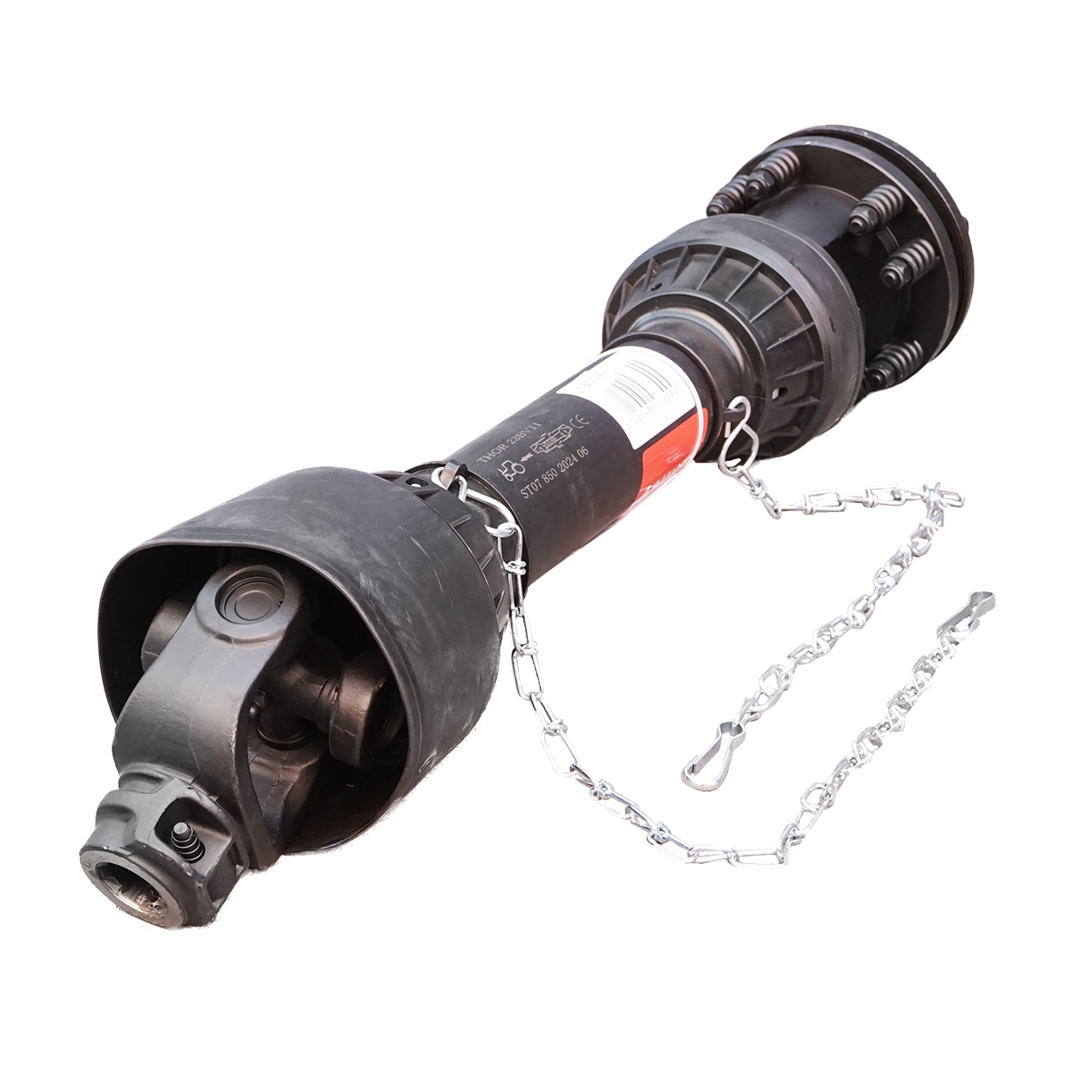 Cardan 850 mm S7 T7 cu ambreiaj compus din 2 discuri cruce 30,2x106,5 (teava stea) 1 3/8 Z=6 freza - imagine 3