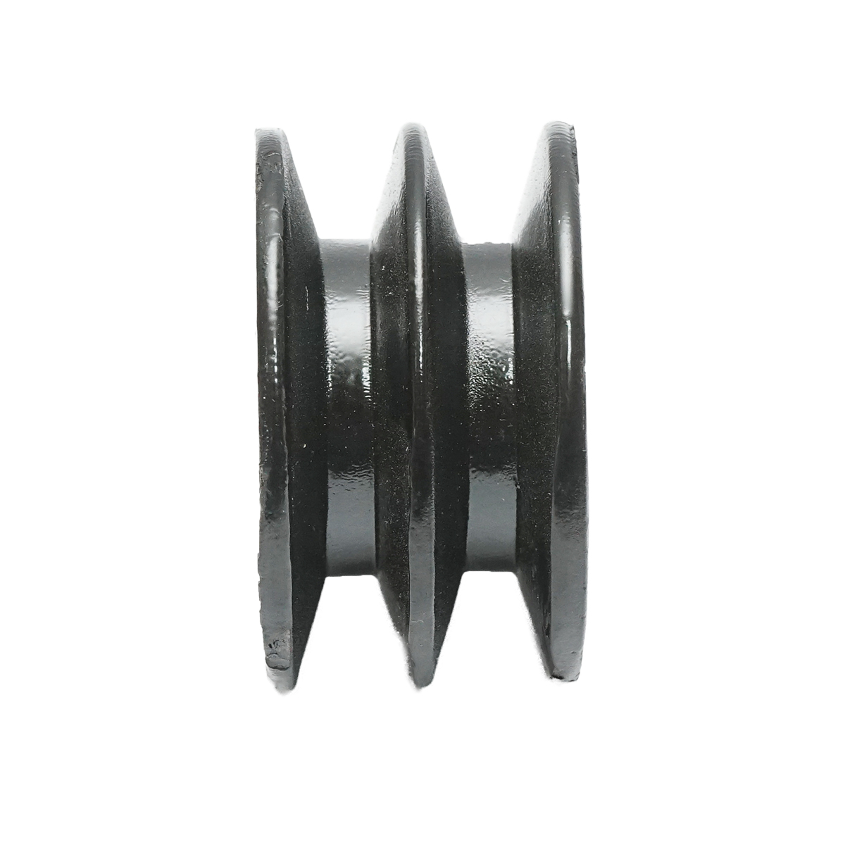 Fulie 2 caneluri 58x32mm pentru ax cu pana 19mm - imagine 2