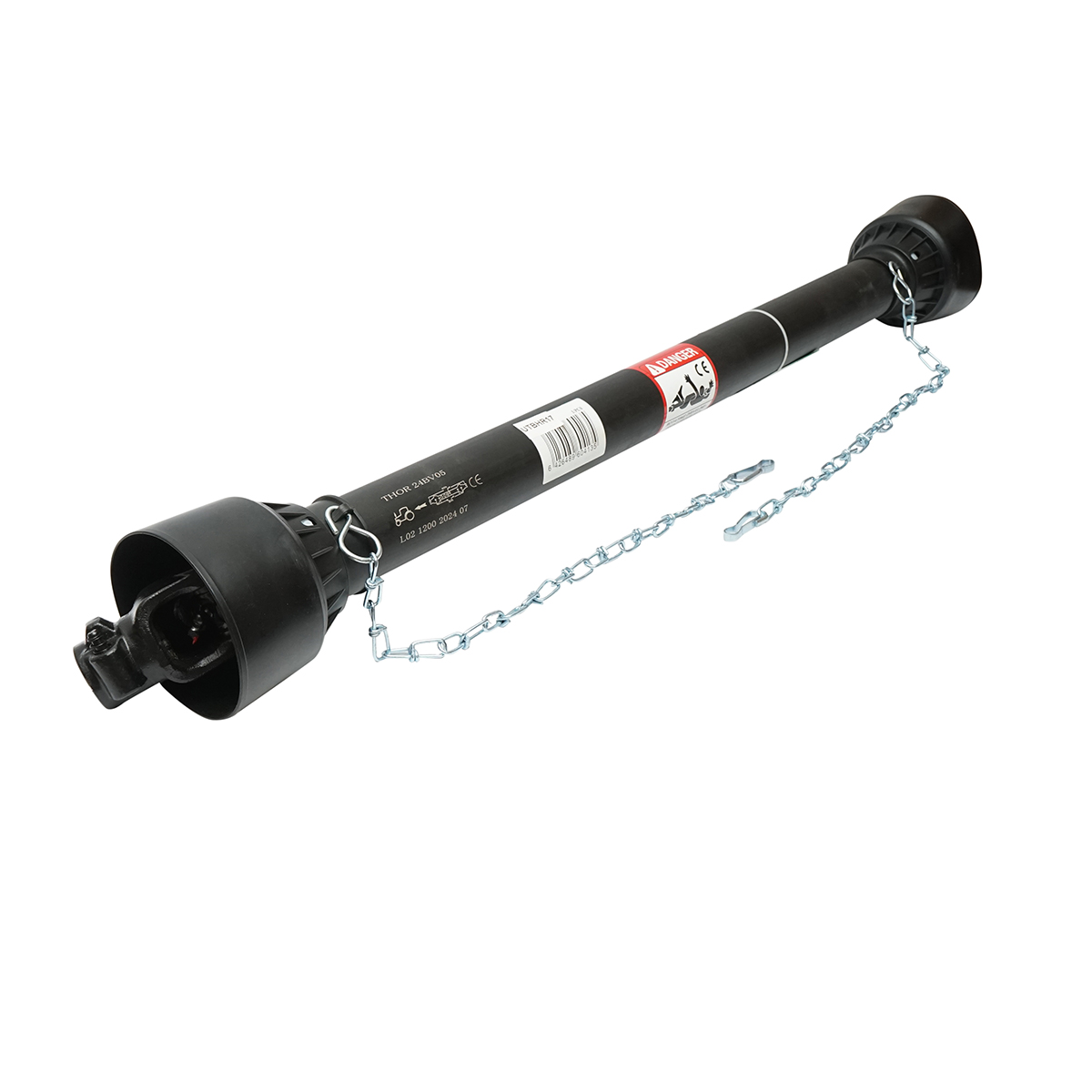 Cardan 1200 mm T2 L2 cruce 23.8x61.3 (teava triunghiulara 34/40 si 40/48) 3/8 Z=6 - imagine 2