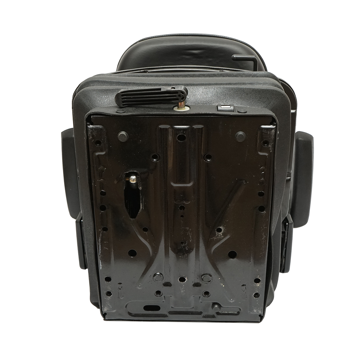 Scaun universal cu suspensie pe aer, reglabil pe inaltime si greutate 50-140Kg, cotiere si spatar rabatabil 50-90° pentru tractor, utilaje agricole, industriale, stivuitor - imagine 6