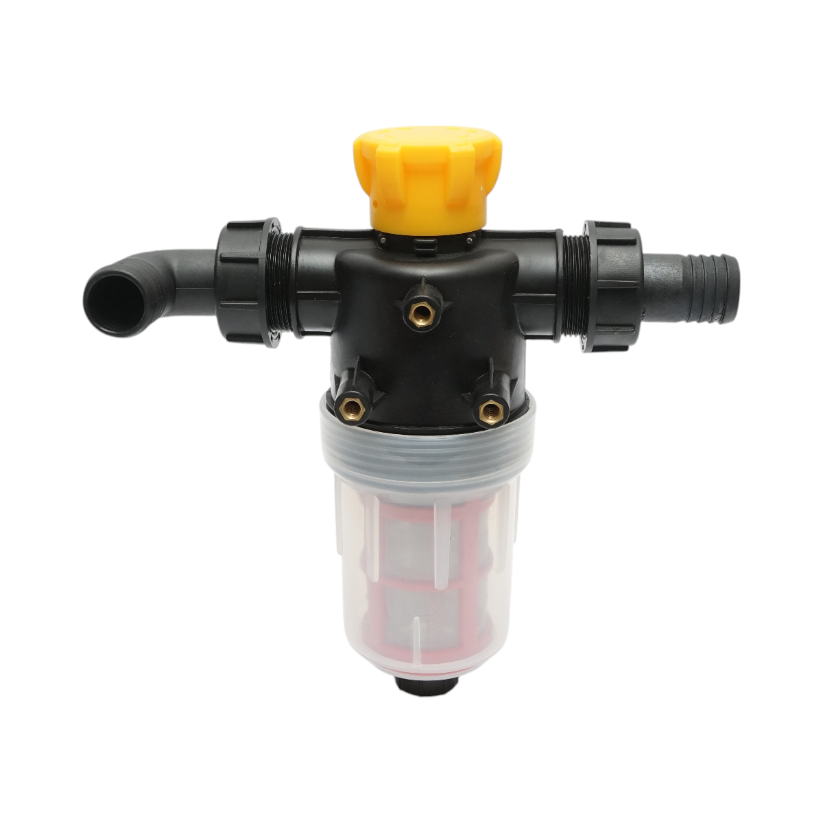 Filtru erbicidator transparent cu 2 site si valva autocuratare, racord 32mm - imagine 2