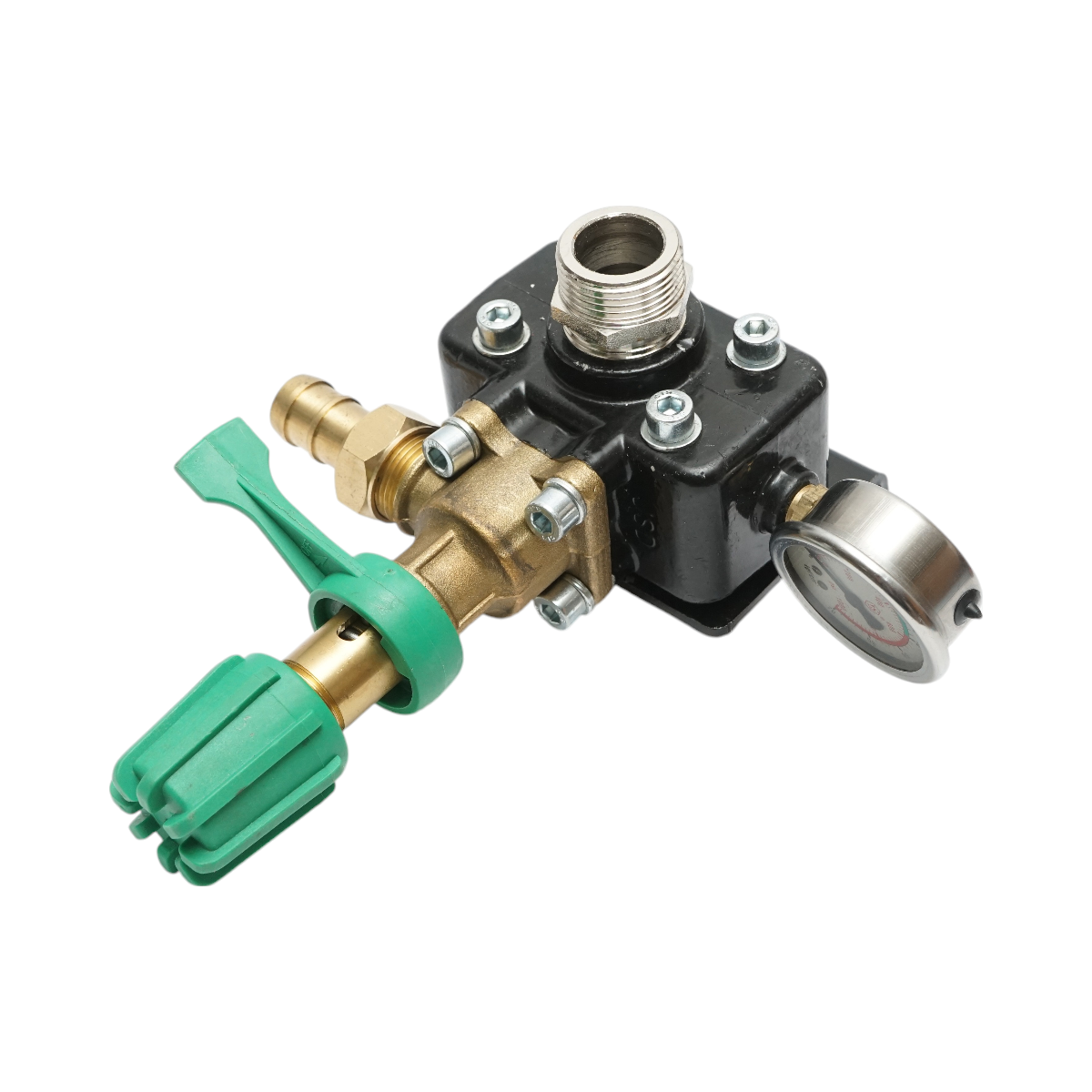 Robinet reglaj presiune cu manometru glicerina pentru erbicidator - imagine 5