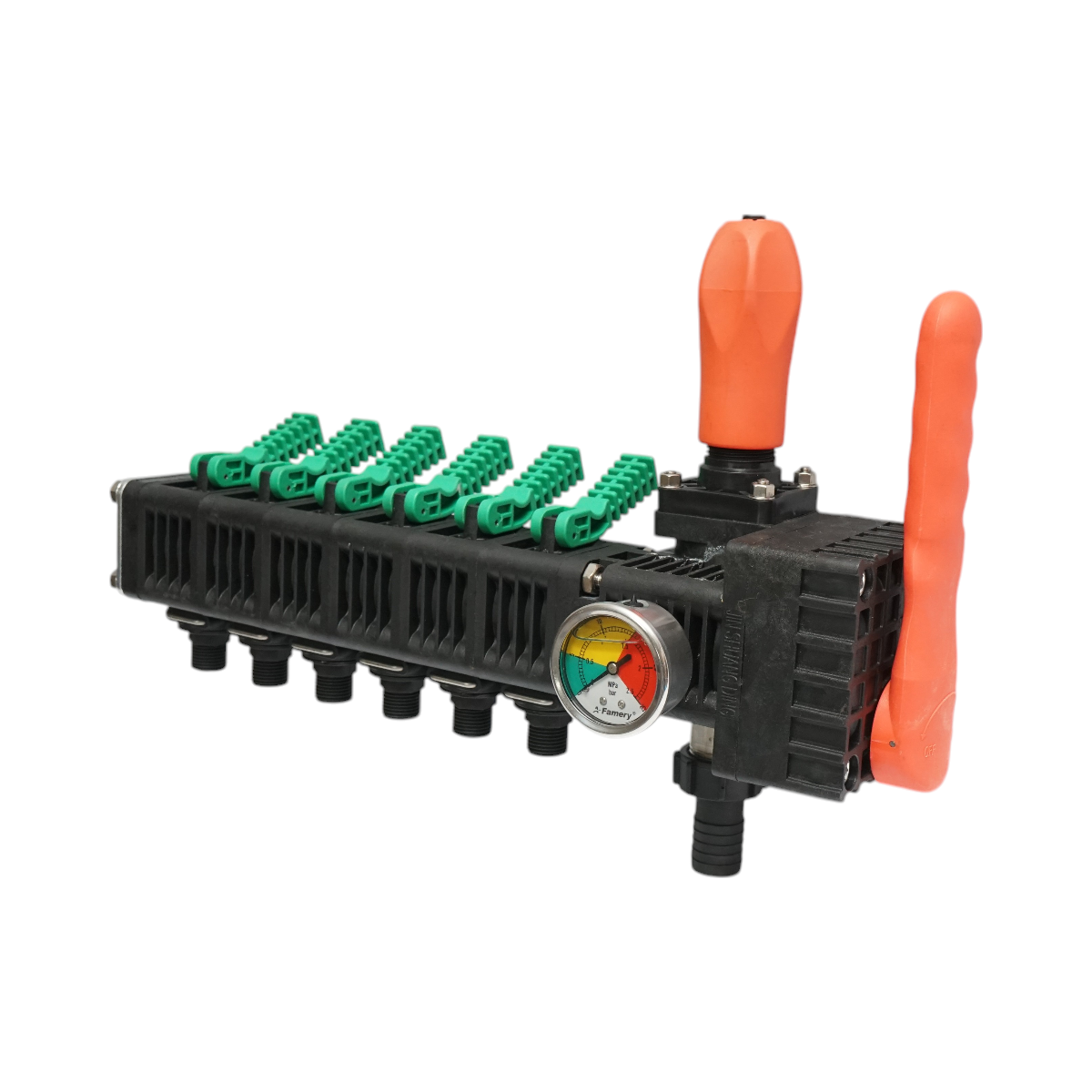 Distribuitor erbicidator cu 6 cai, manometru cu glicerina 25 bar - imagine 2