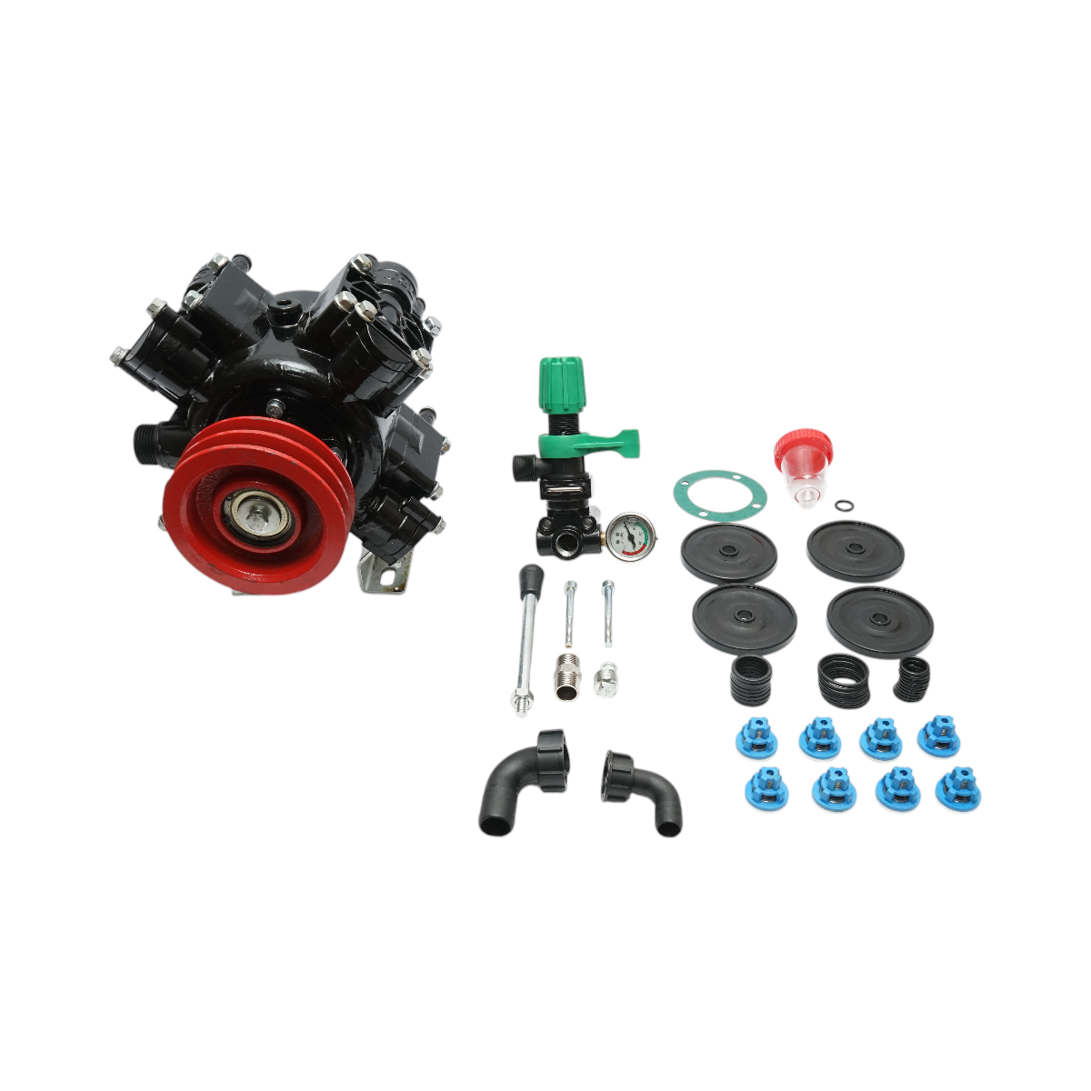 Pompa diafragmatica 7.5CP/5.5KW cu 4 membrane, debit 60L/min, presiune 30 bar, viteza 500-600 r/min - imagine 2