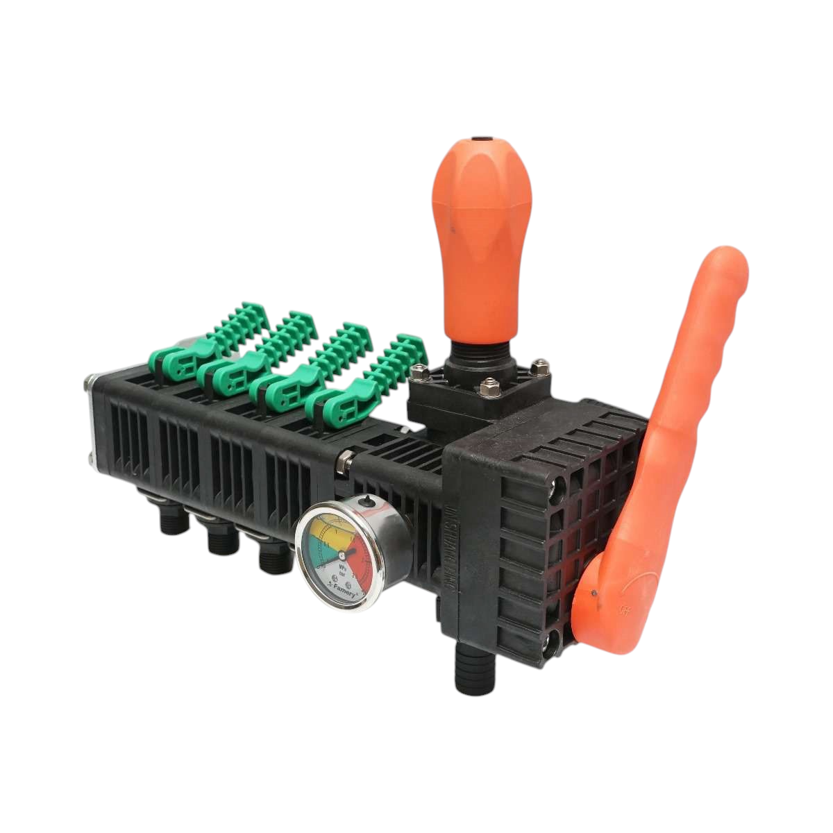 Distribuitor erbicidator cu 4 cai, manometru cu glicerina 25 bar - imagine 2