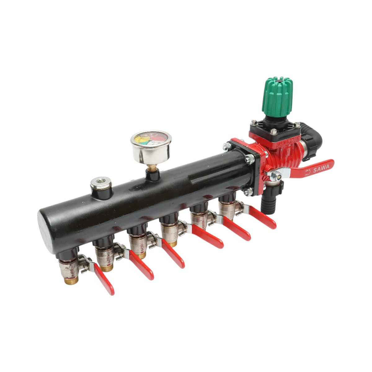 Distribuitor erbicidator metalic cu 6 cai, manometru cu glicerina 25 bar - imagine 4