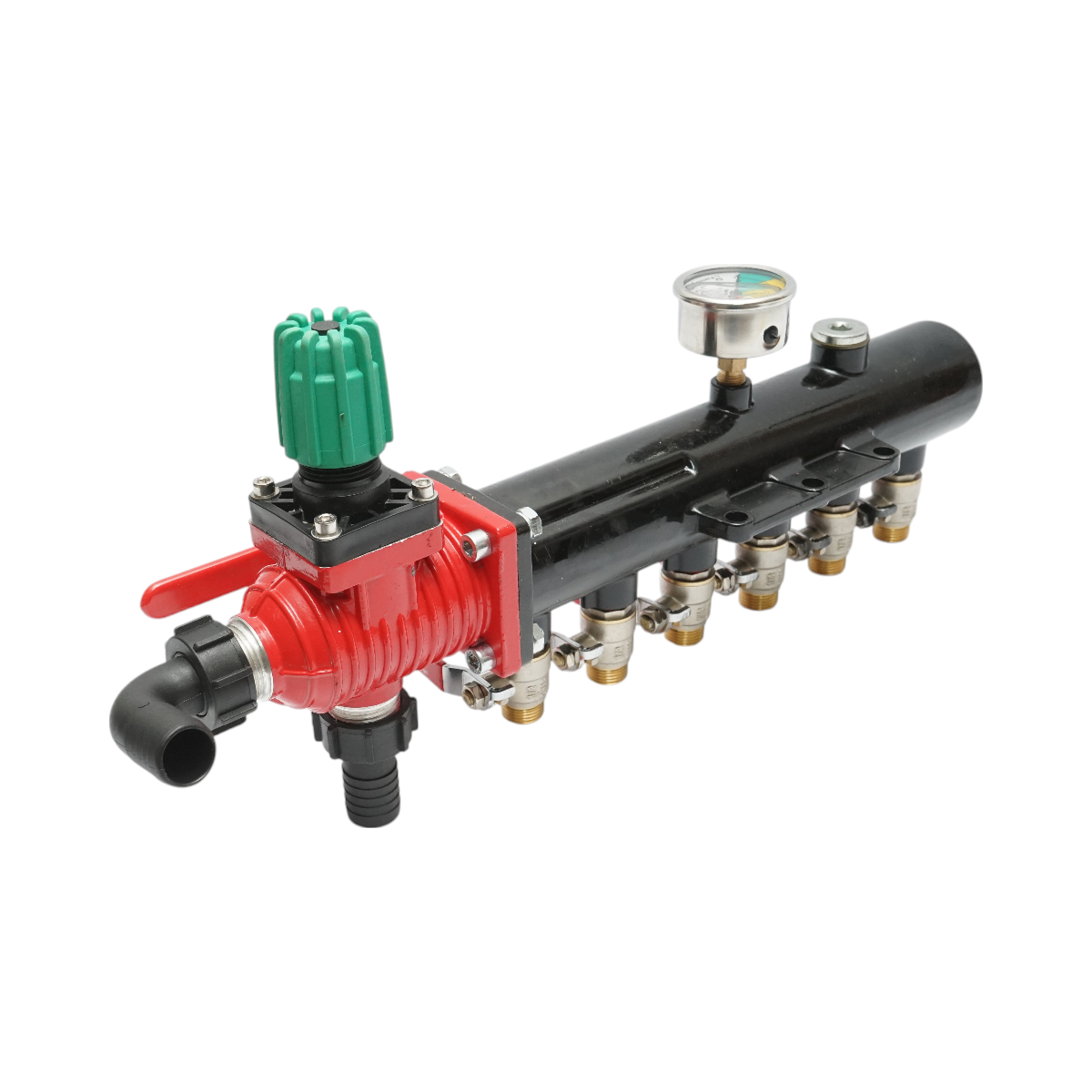 Distribuitor erbicidator metalic cu 6 cai, manometru cu glicerina 25 bar - imagine 3