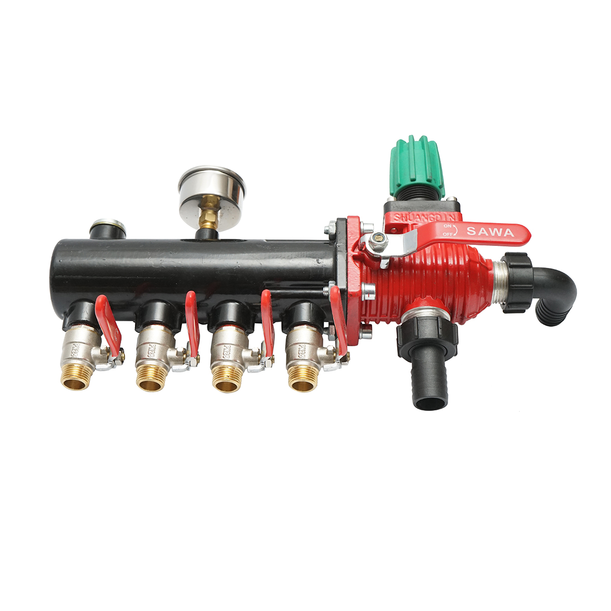 Distribuitor erbicidator metalic cu 4 cai, manometru cu glicerina 25 bar - imagine 5