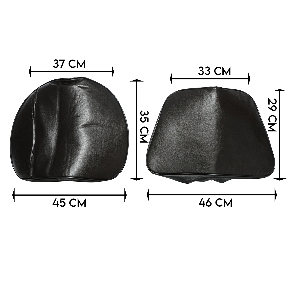 Set huse universale scaun tractor, stivuitor pentru spatar si sezut, piele ecologica - imagine 2