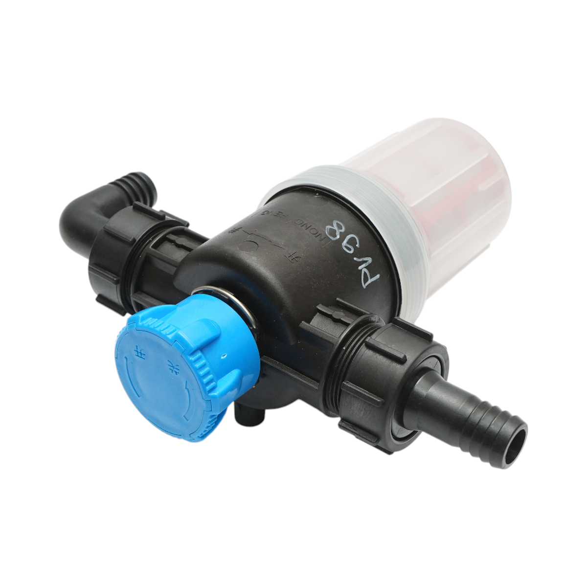 Filtru erbicidator transparent cu 2 site si valva autocuratare, racord 25mm - imagine 4