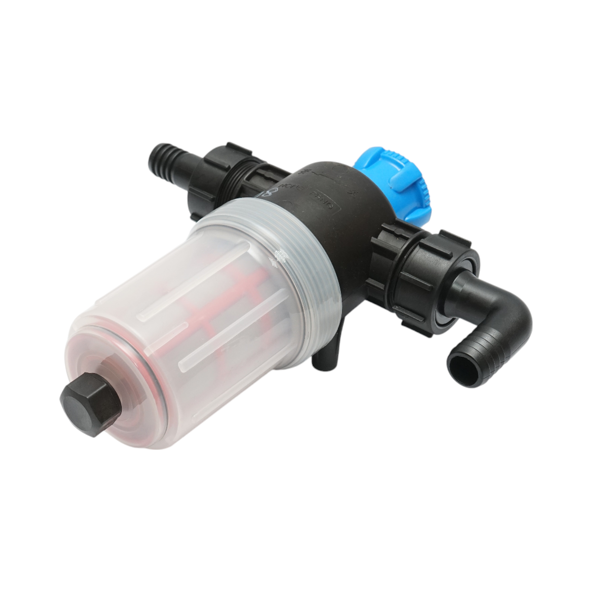 Filtru erbicidator transparent cu 2 site si valva autocuratare, racord 25mm - imagine 5