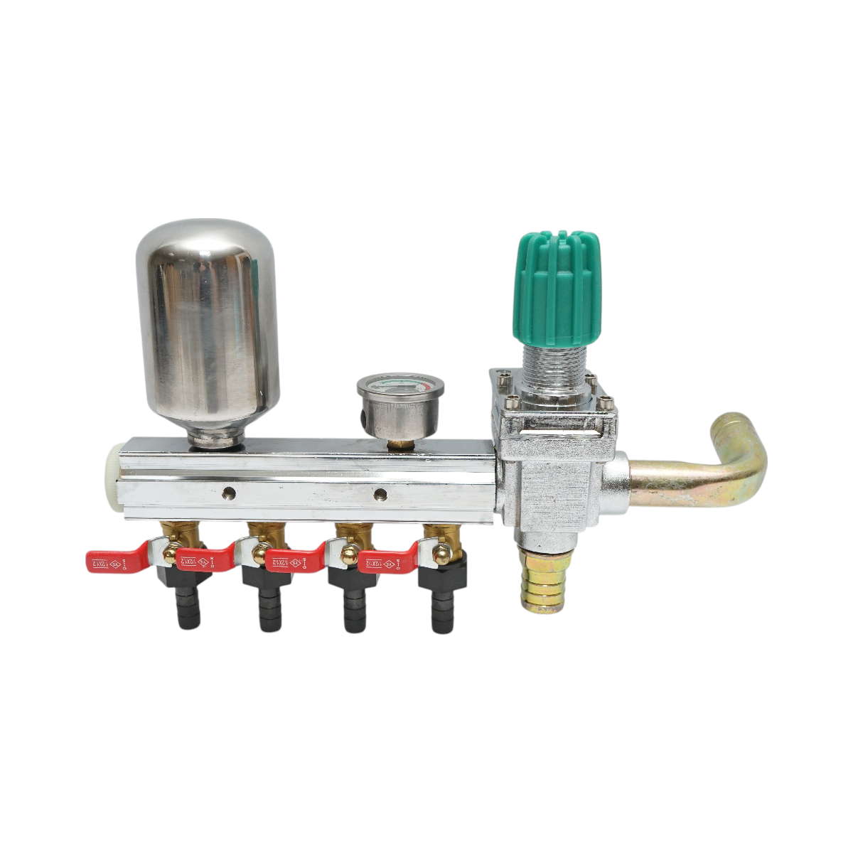 Distribuitor erbicidator cu 4 cai, manometru cu glicerina 49 bar