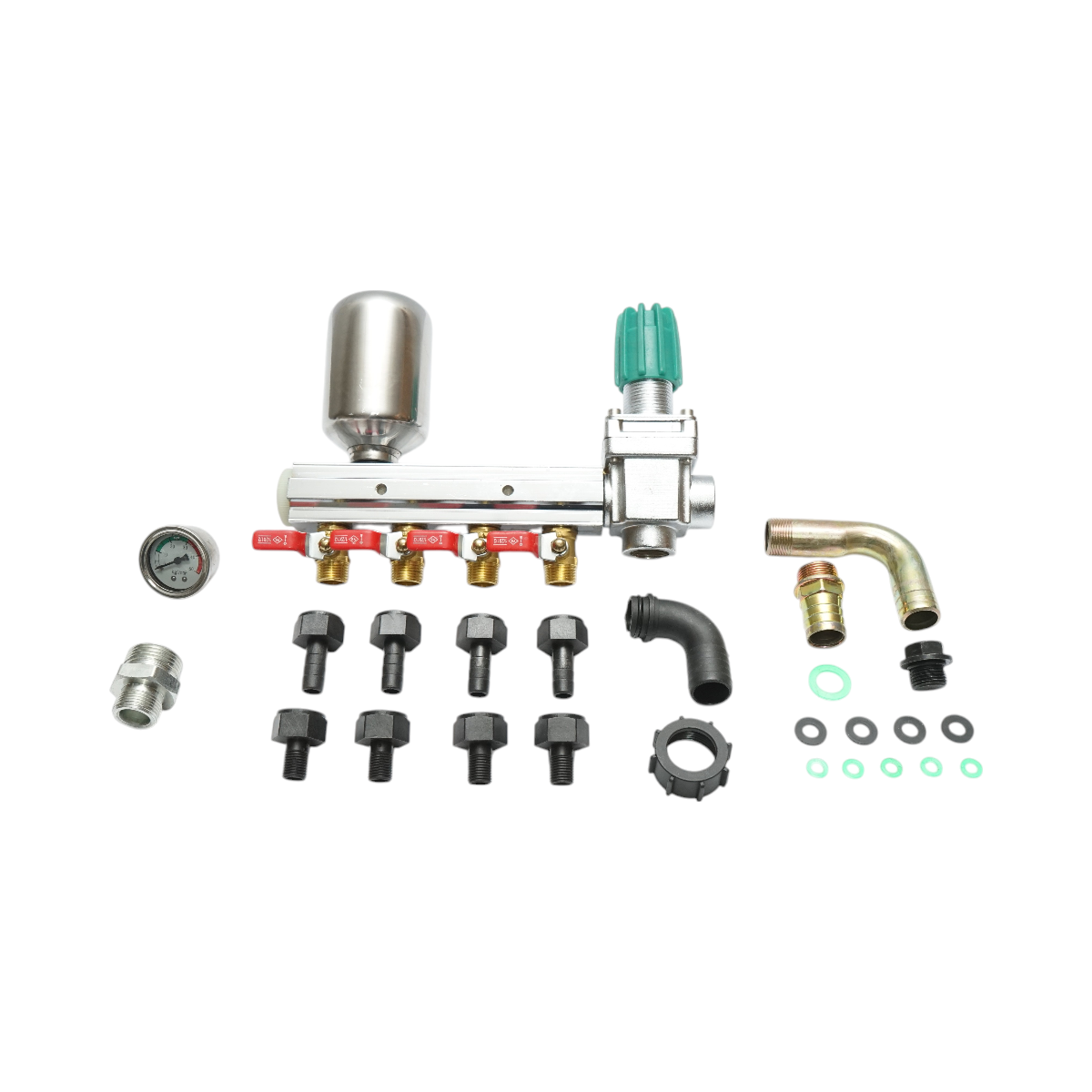 Distribuitor erbicidator cu 4 cai, manometru cu glicerina 49 bar - imagine 2