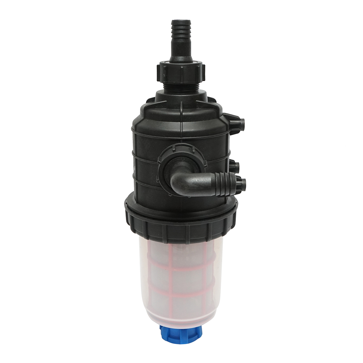 Filtru erbicidator transparent cu 2 site si valva autocuratare, racord 25mm - imagine 3