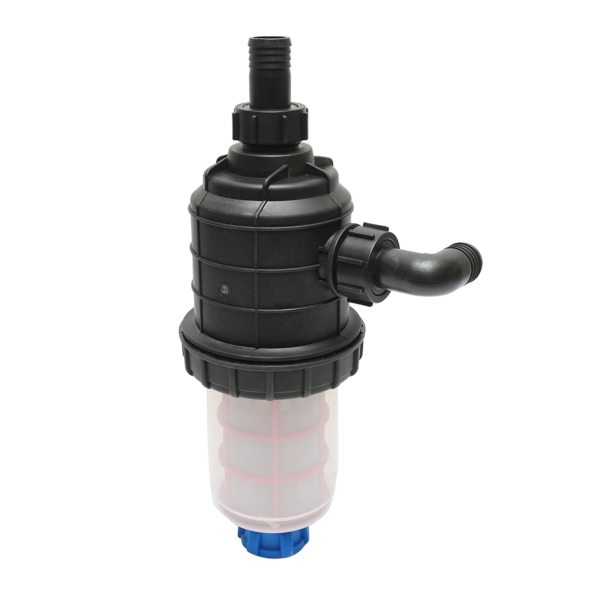 Filtru erbicidator transparent cu 2 site si valva autocuratare, racord 32mm - imagine 4