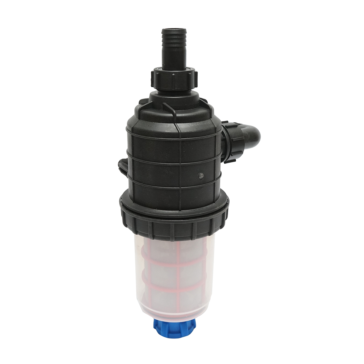 Filtru erbicidator transparent cu 2 site si valva autocuratare, racord 32mm - imagine 3