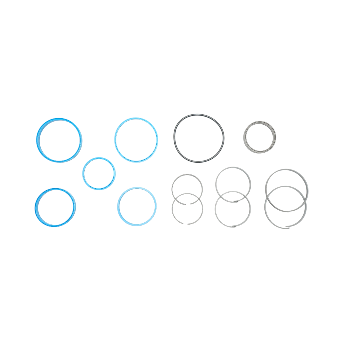 Kit reparatie cilindru hidraulic telescopic remorca 7T 3 trepte DISBR05