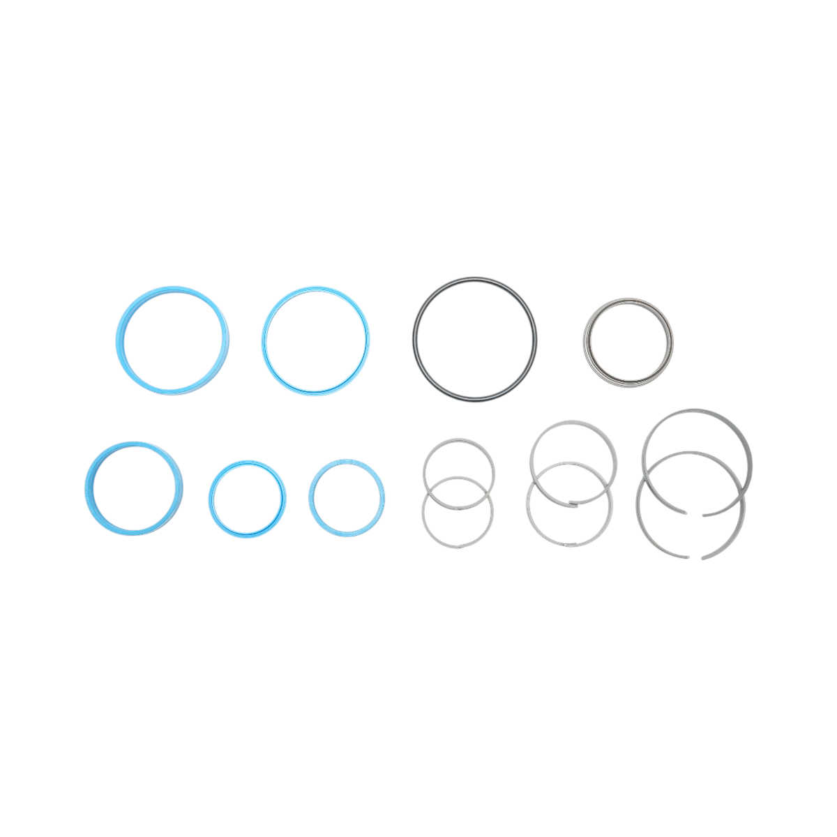 Kit reparatie cilindru hidraulic telescopic remorca 5T 3 trepte DISBD91