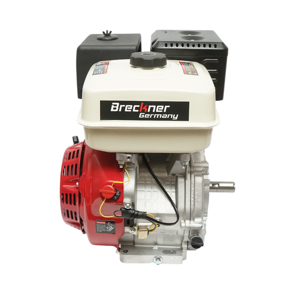 Motor pe benzina 18CP, 420cc, 4 timpi, ax cu pana 25mm, pornire sfoara Breckner Germany - imagine 3