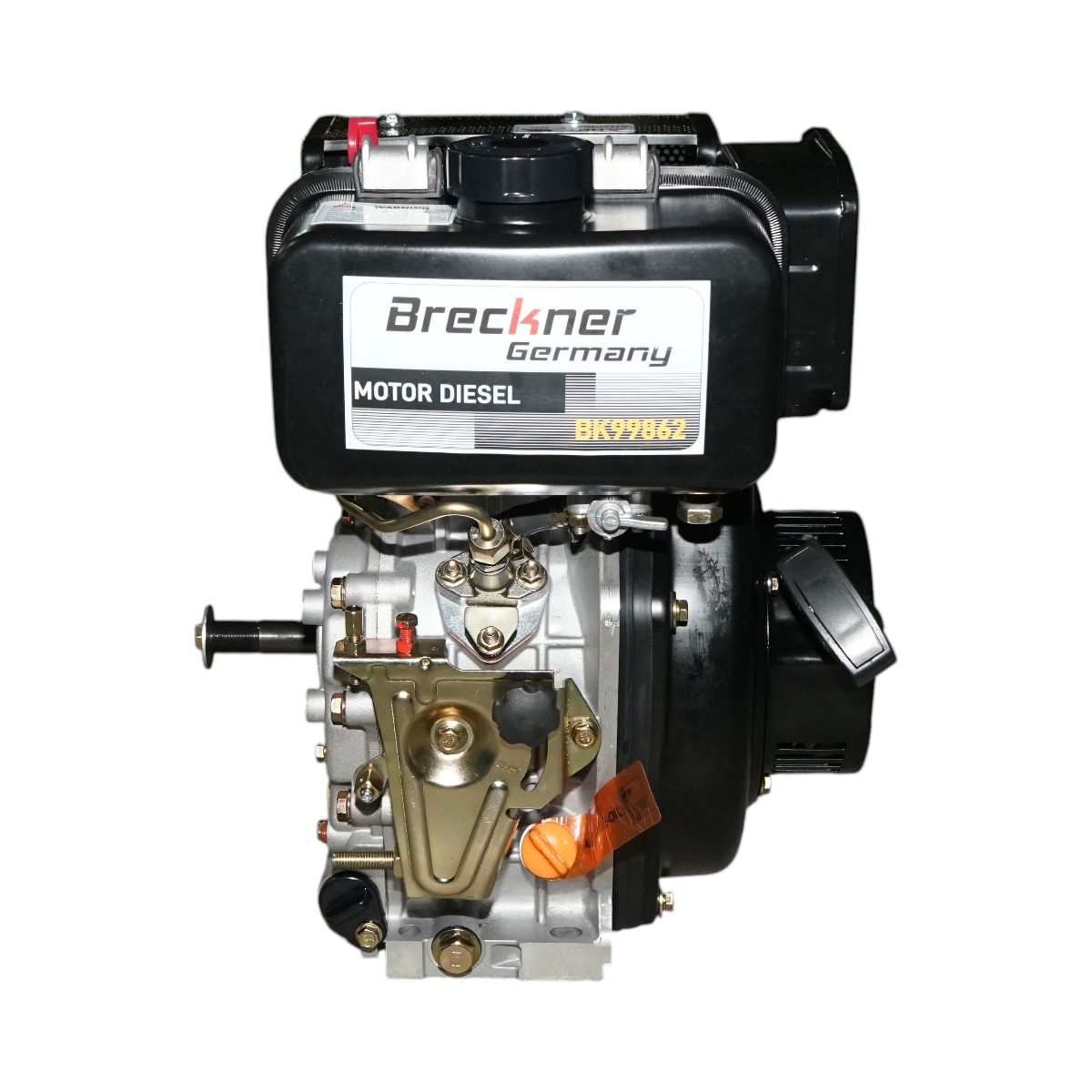 Motor diesel 5CP 173F, 247cc, turatie 3600rpm, ax rotund filetat 19.05mm, pornire sfoara Breckner Germany - imagine 2