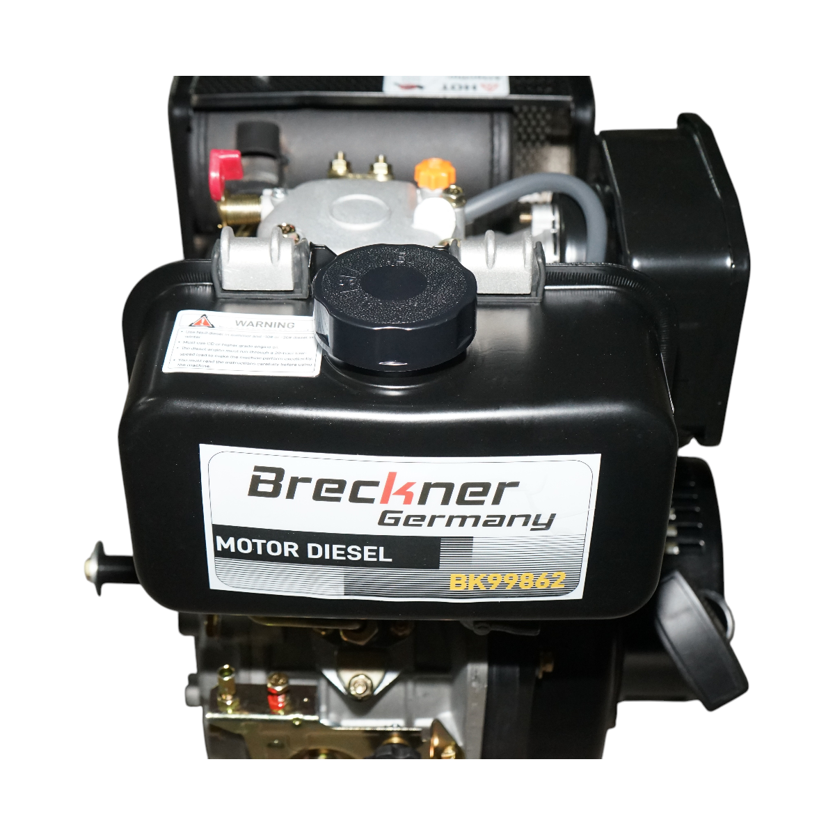 Motor diesel 5CP 173F, 247cc, turatie 3600rpm, ax rotund filetat 19.05mm, pornire sfoara Breckner Germany - imagine 8