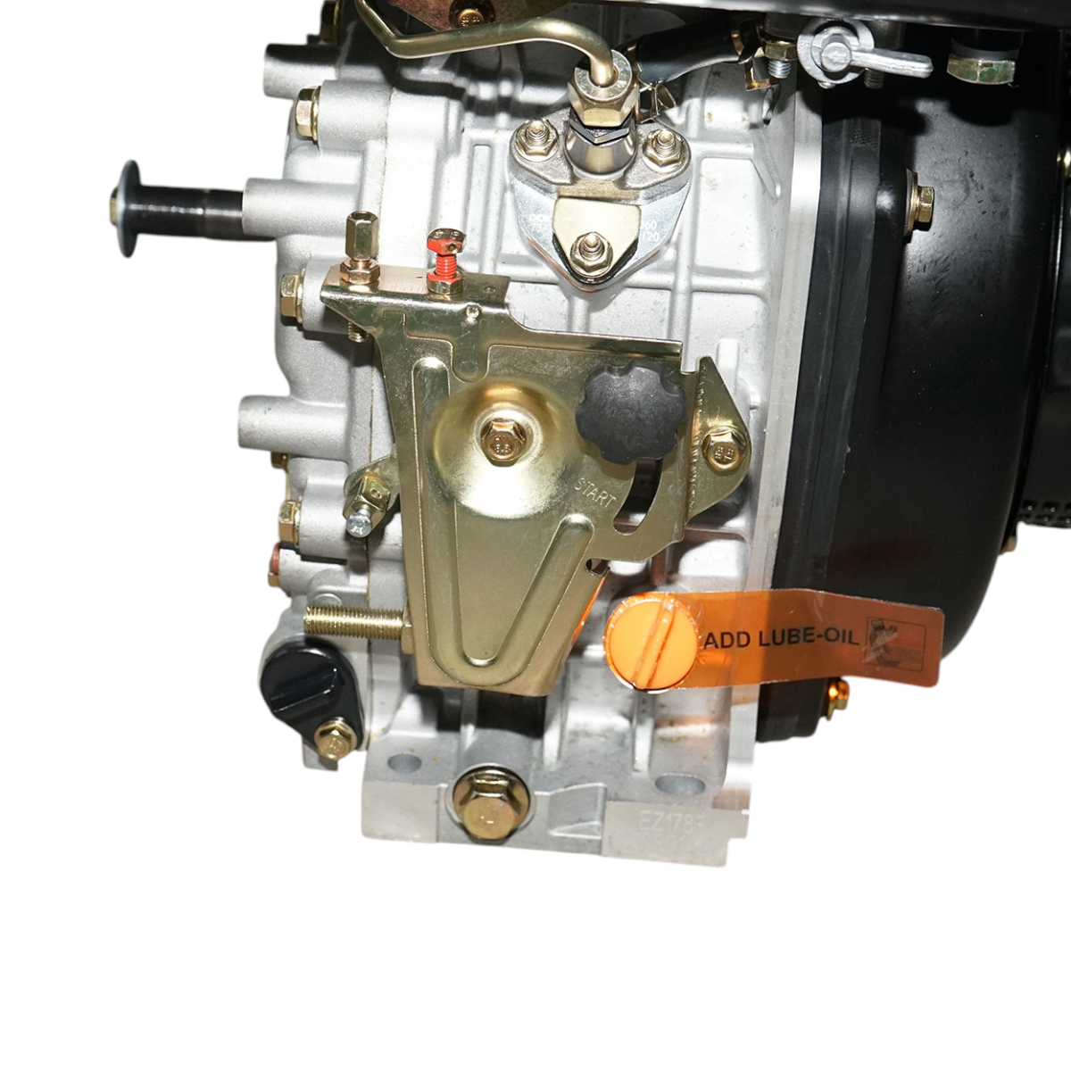 Motor diesel 7CP 178F, 296cc, turatie 3600rpm, ax rotund filetat 19.05mm, pornire sfoara Breckner Germany - imagine 8