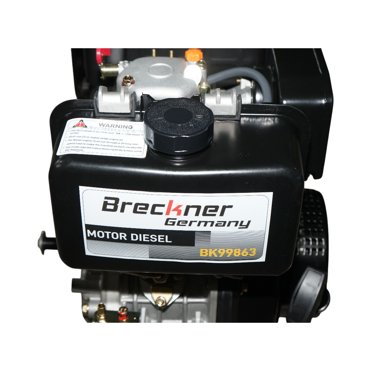 Motor diesel 7CP 178F, 296cc, turatie 3600rpm, ax rotund filetat 19.05mm, pornire sfoara Breckner Germany - imagine 9