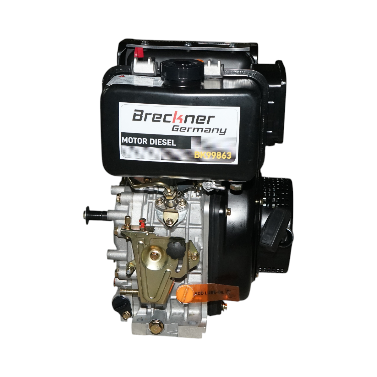 Motor diesel 7CP 178F, 296cc, turatie 3600rpm, ax rotund filetat 19.05mm, pornire sfoara Breckner Germany - imagine 2