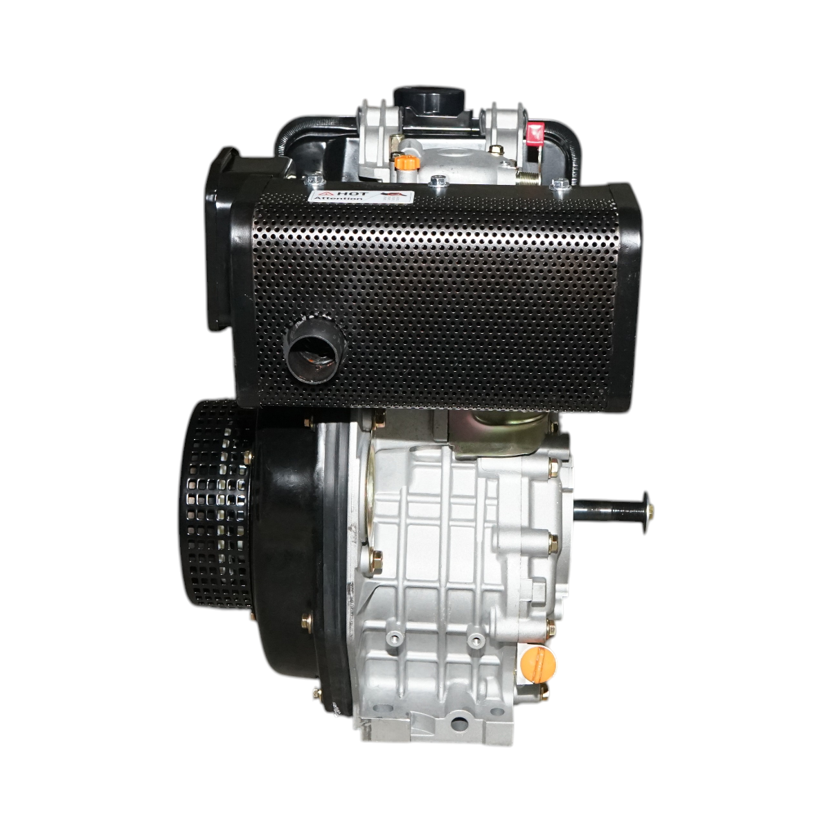 Motor diesel 7CP 178F, 296cc, turatie 3600rpm, ax rotund filetat 19.05mm, pornire sfoara Breckner Germany - imagine 5