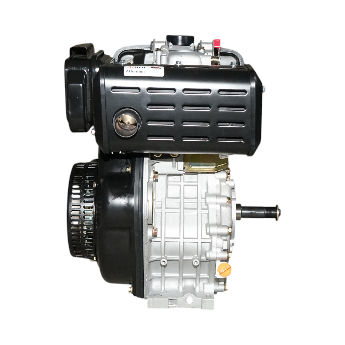 Motor diesel 10CP 186F, 418cc, turatie 3600rpm, ax rotund filetat 25.4mm, pornire sfoara Breckner Germany - imagine 5