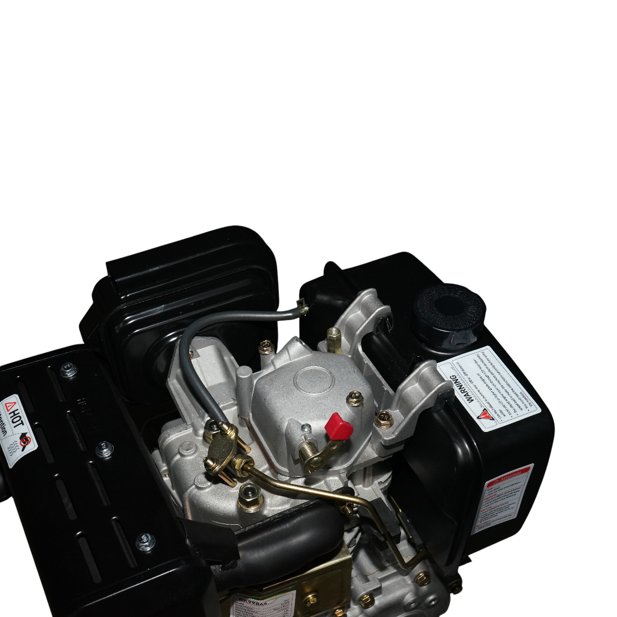 Motor diesel 10CP 186F, 418cc, turatie 3600rpm, ax rotund filetat 25.4mm, pornire sfoara Breckner Germany - imagine 9