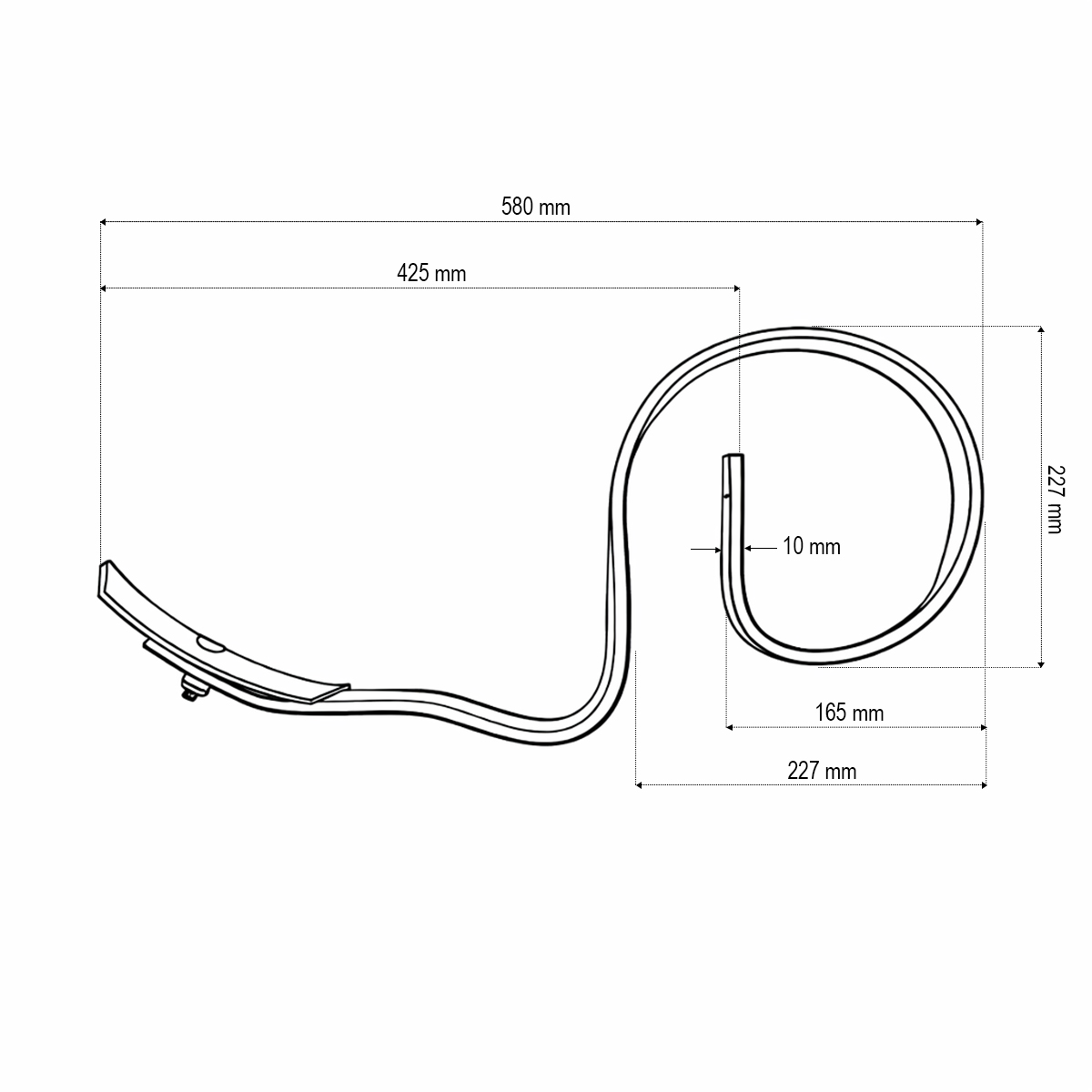 Arc scormonitor cu sageata 580x32x10mm cod OEM 300702 - imagine 7
