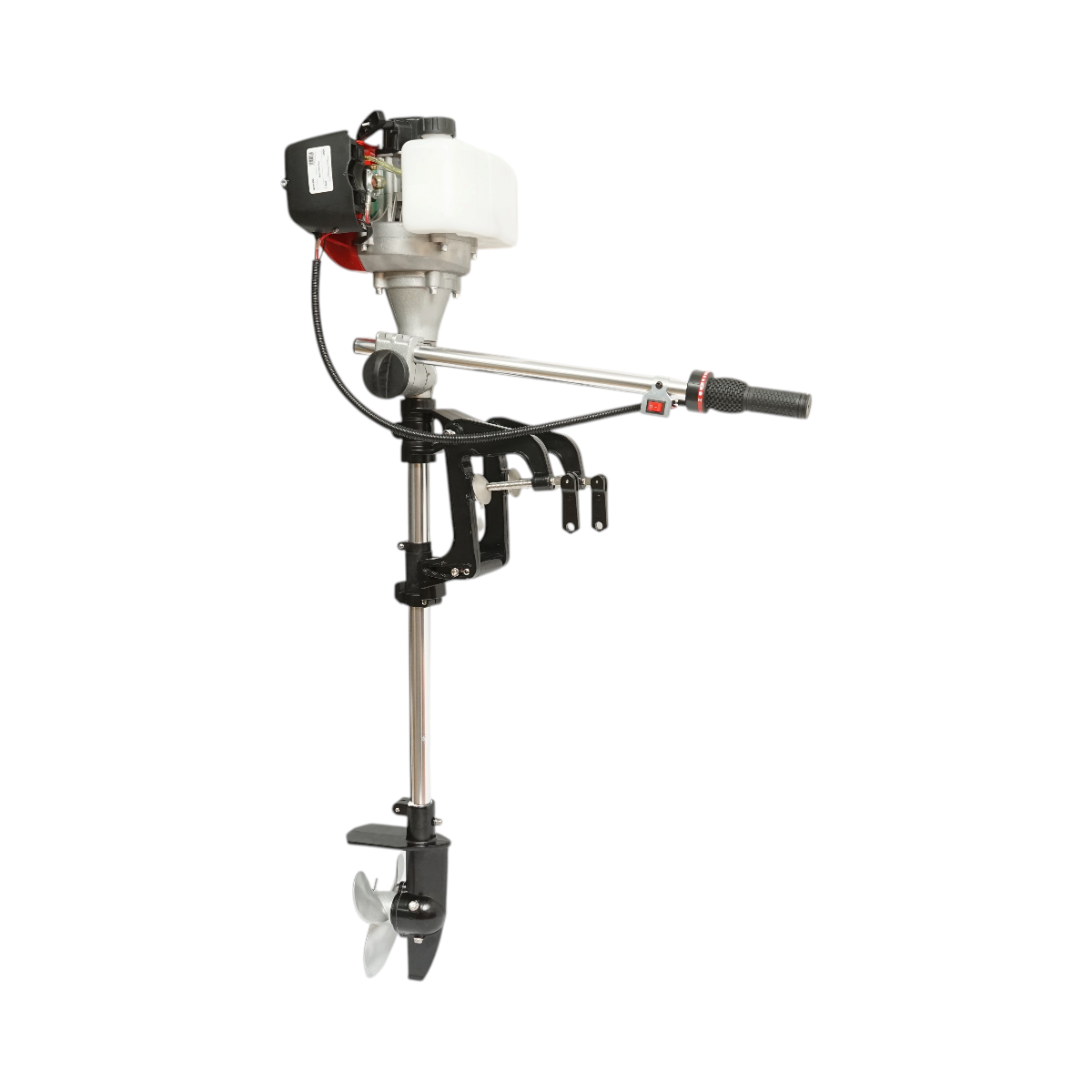 Motor barca pe benzina 2.5CP, 2T 52cc, portabil, turatie 7500rpm, cizma lunga reglabila THOR - imagine 3