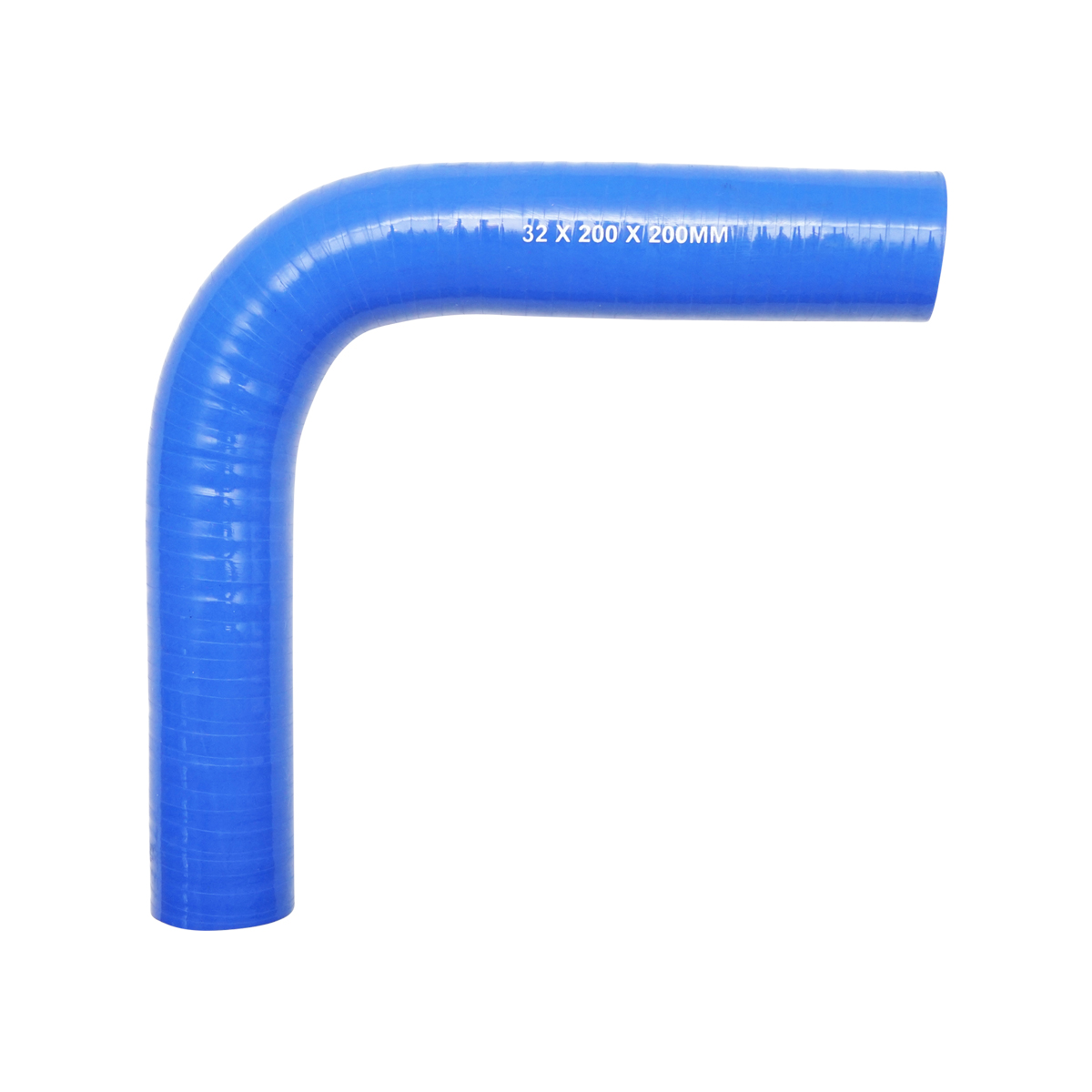 Furtun cotit silicon 90 grade cu insertie textila 32x200x200mm - imagine 2