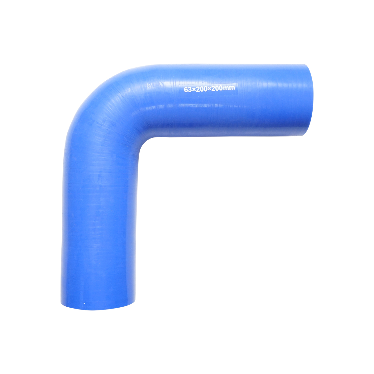 Furtun cotit silicon 90 grade cu insertie textila int. 63.5x200x200mm Breckner Germany - imagine 2