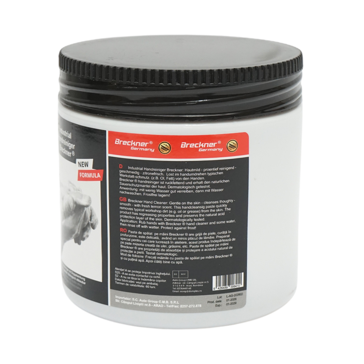 Pasta spalat maini industriala lamaie 400ml Breckner Germany - imagine 2