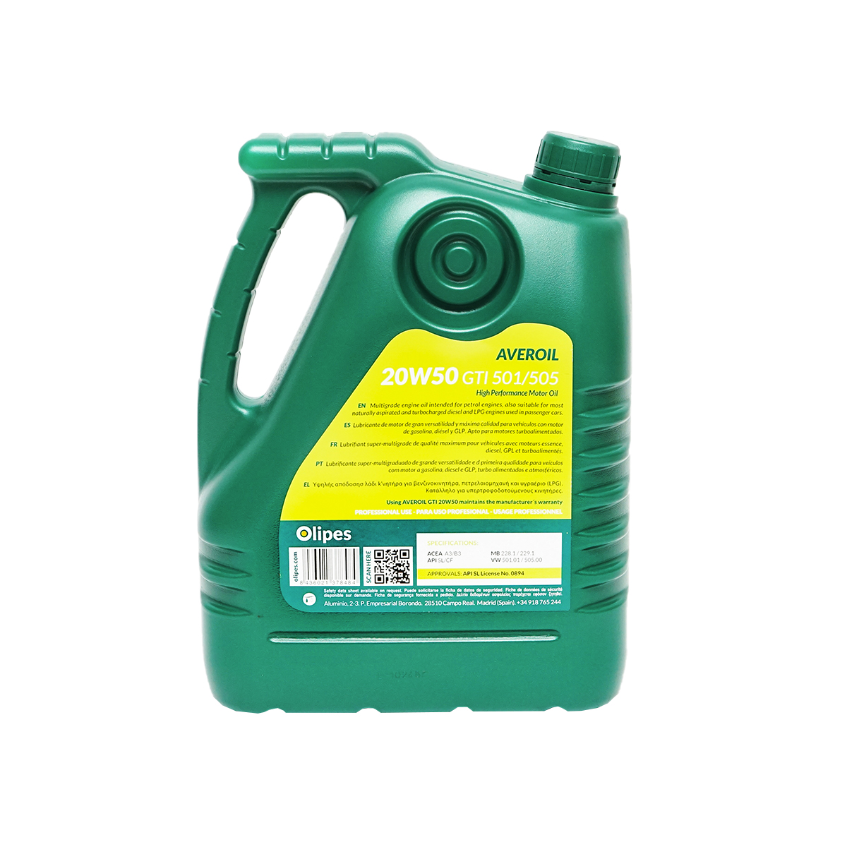 Ulei motor Olipes Averoil GTI 20W50 5L - imagine 3