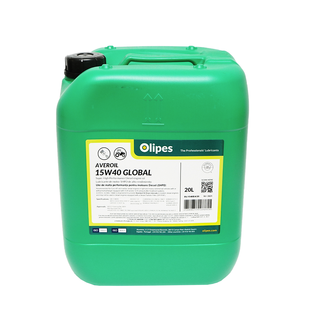 Ulei motor Olipes motor Averoil 15W40 Global 20L