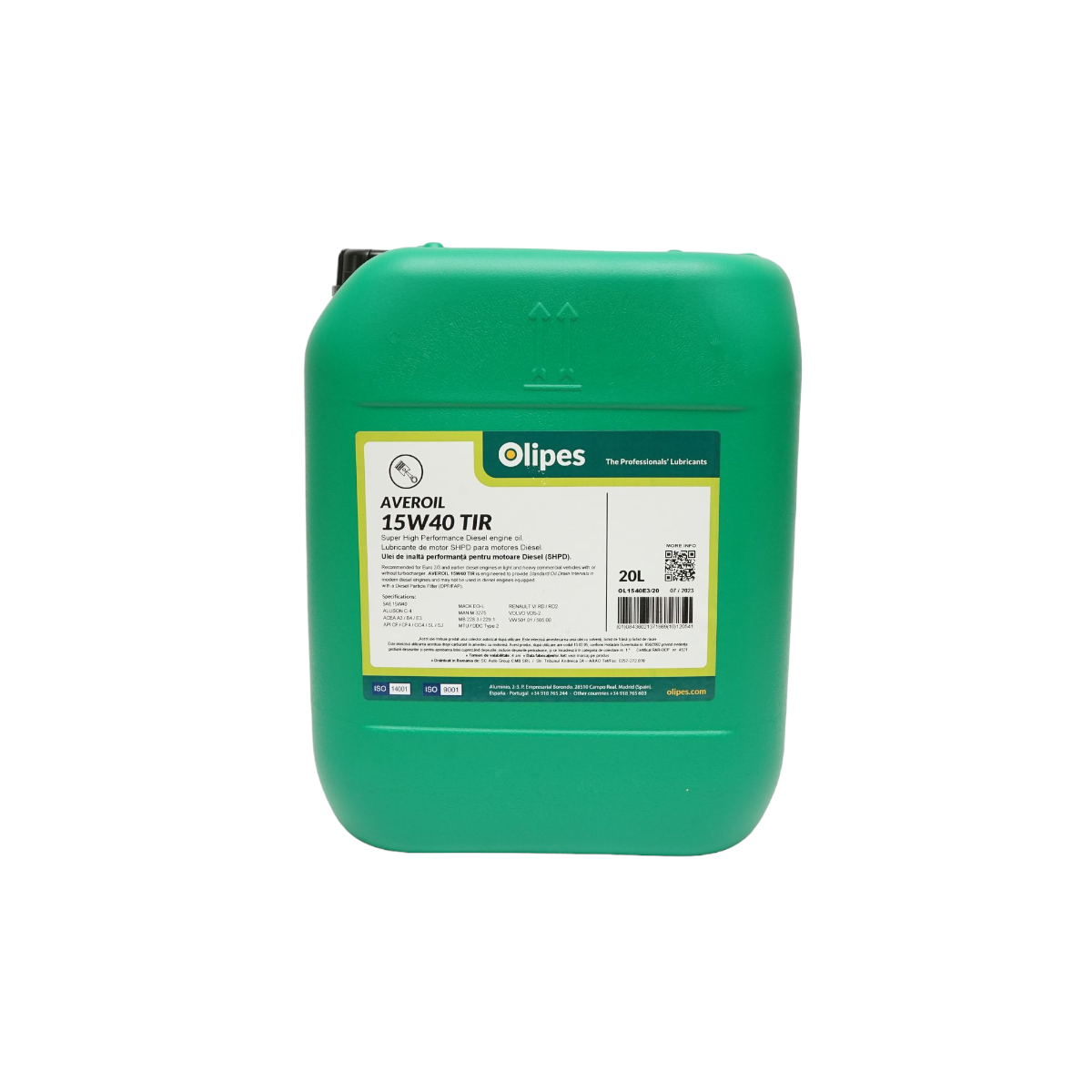 Ulei Olipes motor Averoil TIR 15W40 20L