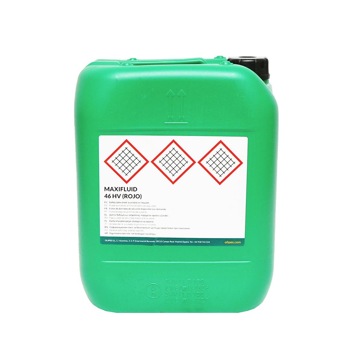 Ulei Olipes hidraulic rosu MAXIFLUID 46 HV 20L - imagine 3