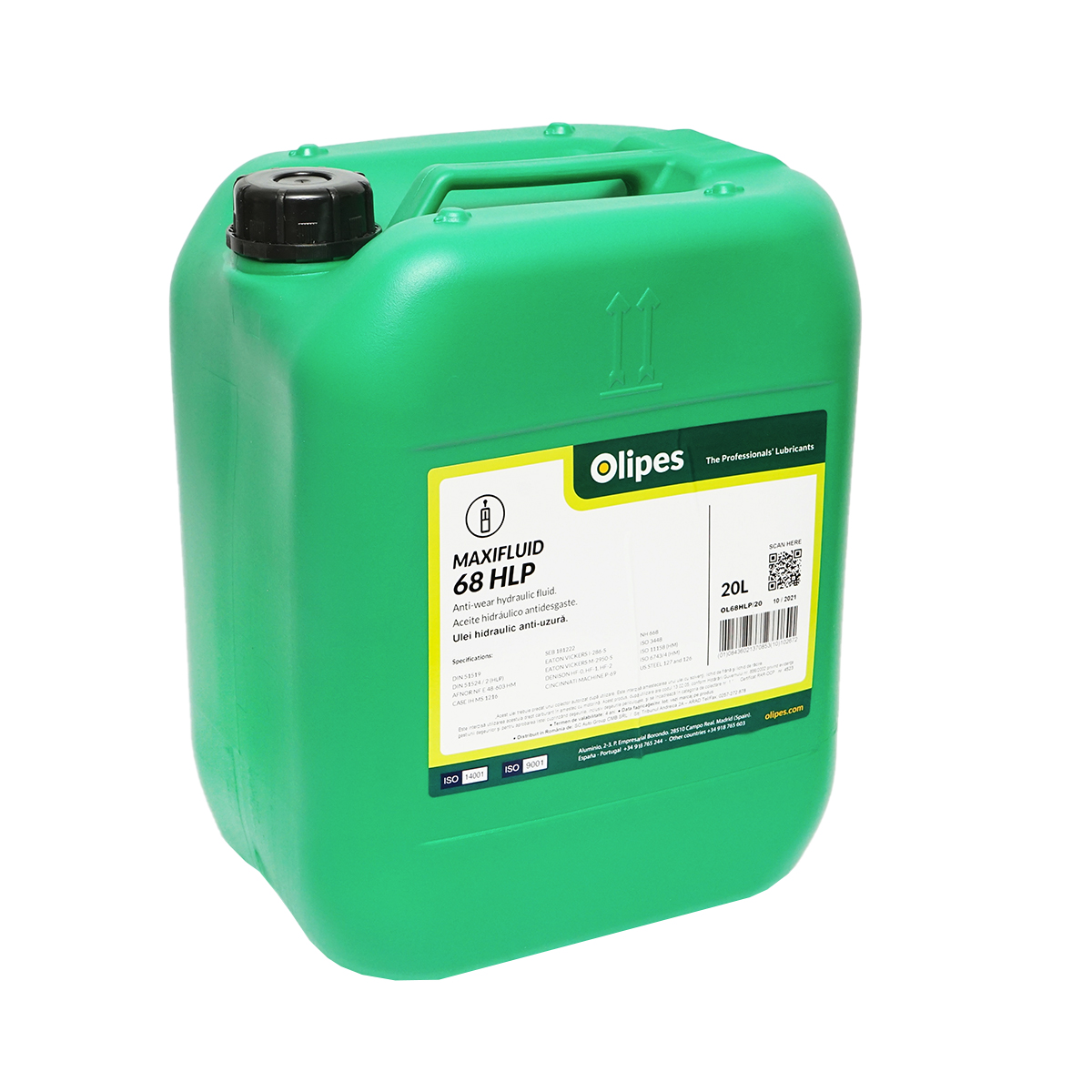 Ulei hidraulic Olipes MAXIFLUID 68 HLP H68 20L - imagine 2