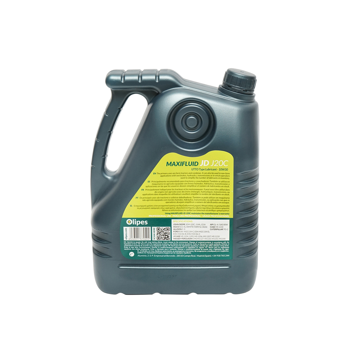 Ulei transmisie hidraulic UTTO Olipes MAXIFLUID JD 10W30 5L - imagine 3