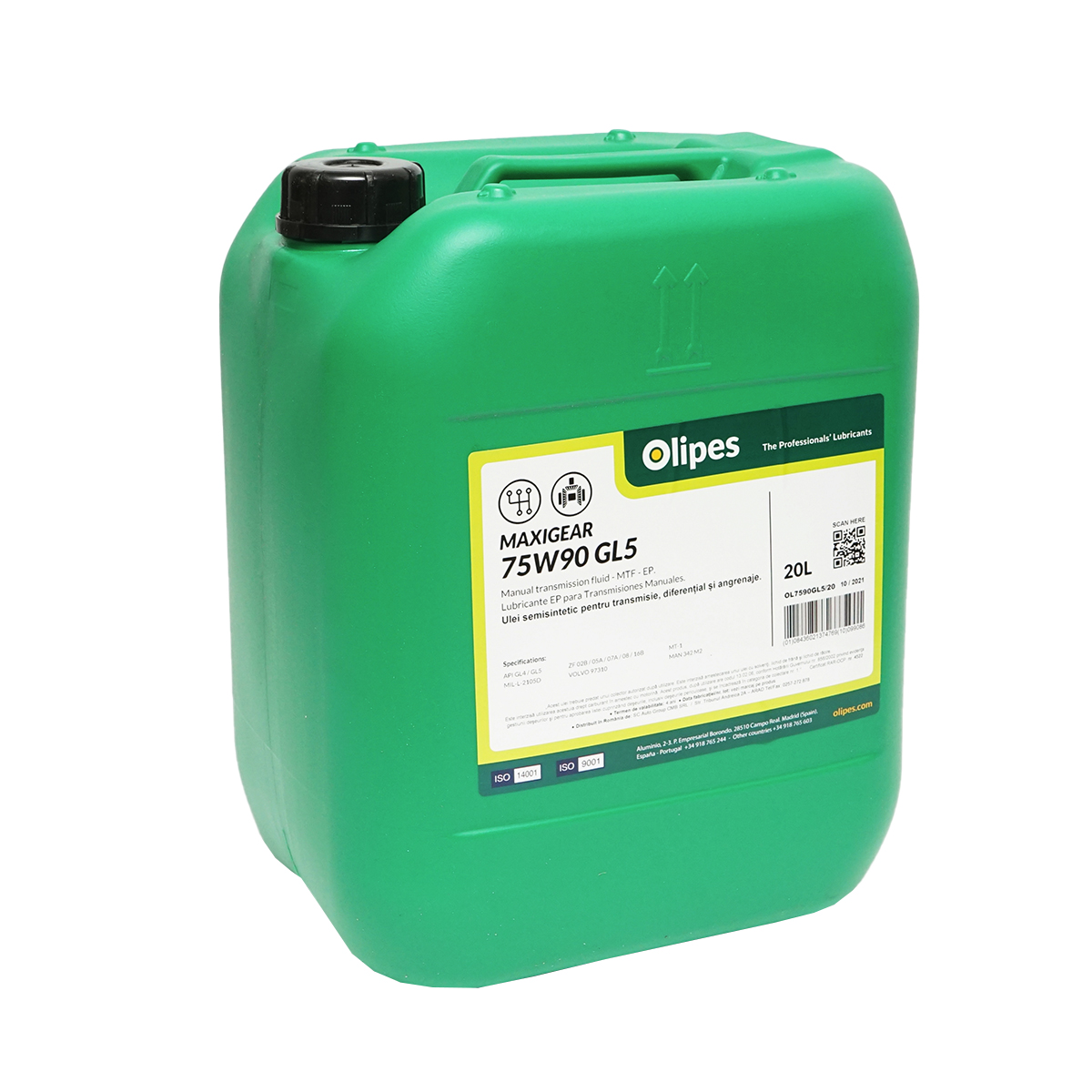 Ulei Olipes MAXIGEAR 75W90 GL-5 cutie viteze 20L - imagine 2