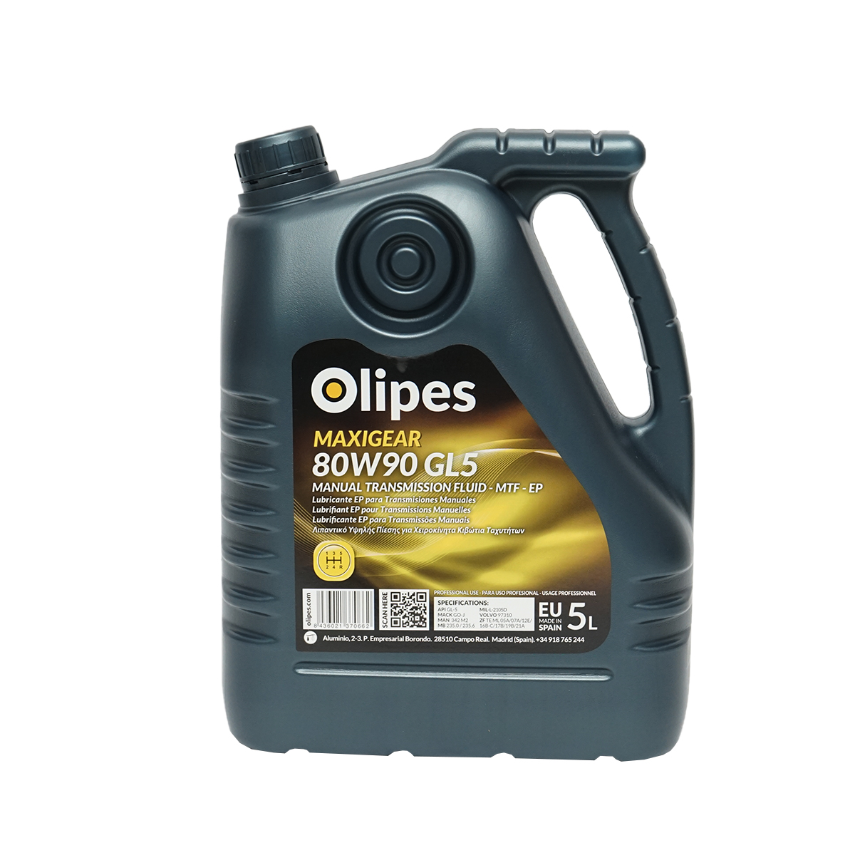 Ulei Olipes MAXIGEAR 80W90 GL-5 cutie viteze 5L