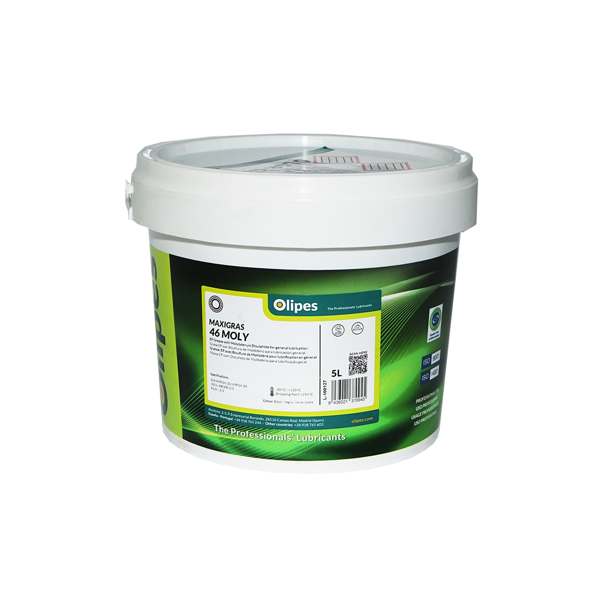 Vaselina Olipes 46/2 pe baza de litiu (bisulfid de molibden) MAXIGRAS 5L - imagine 2