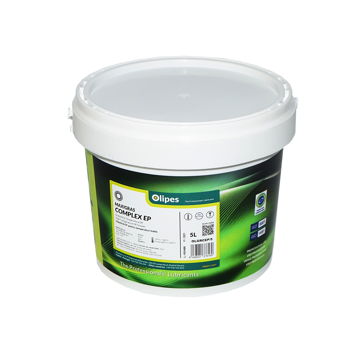 Vaselina Olipes MAXIGRAS Complex EP albastra 5L - imagine 2