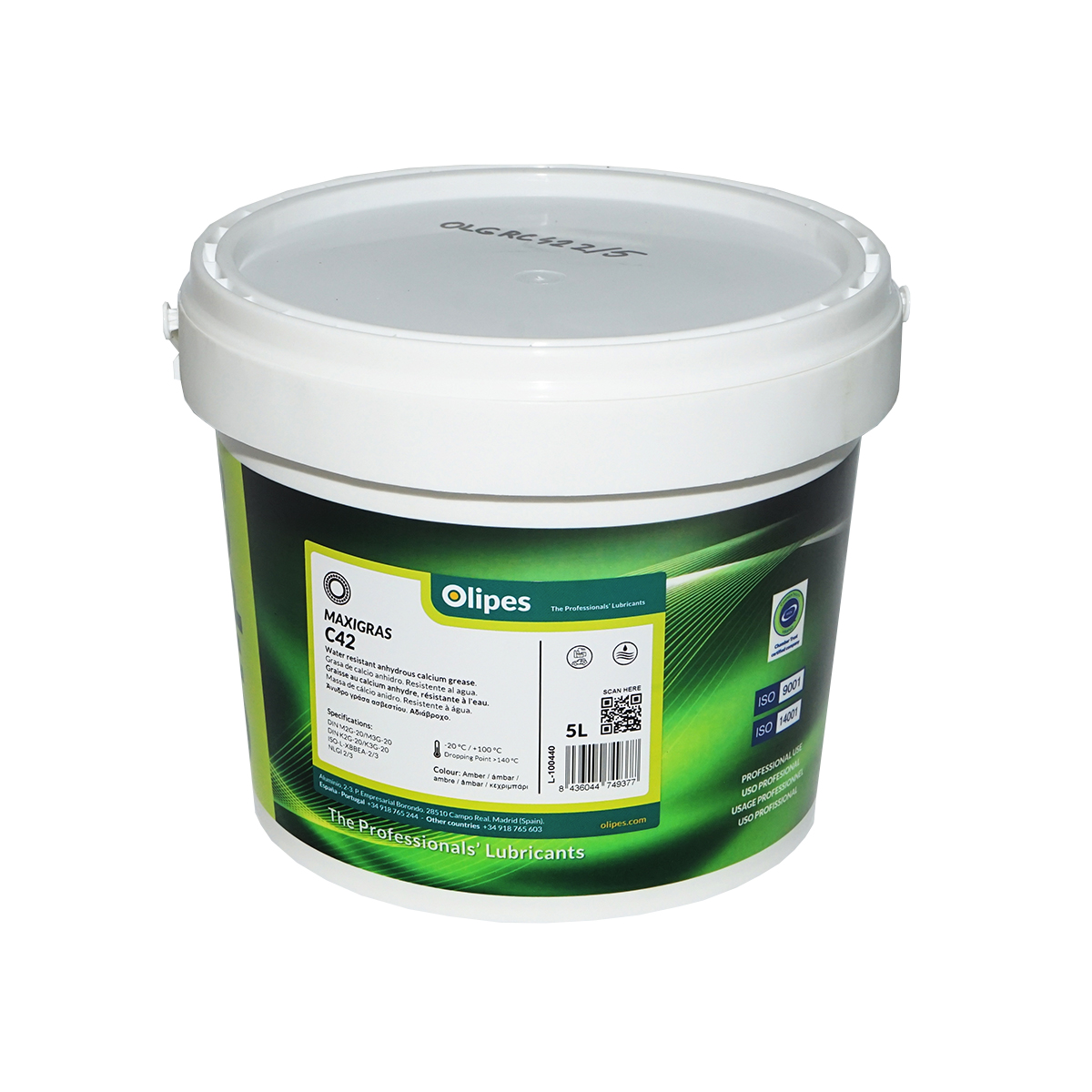 Vaselina Olipes C42/2 universala pe baza de calciu MAXIGRAS 5L - imagine 2