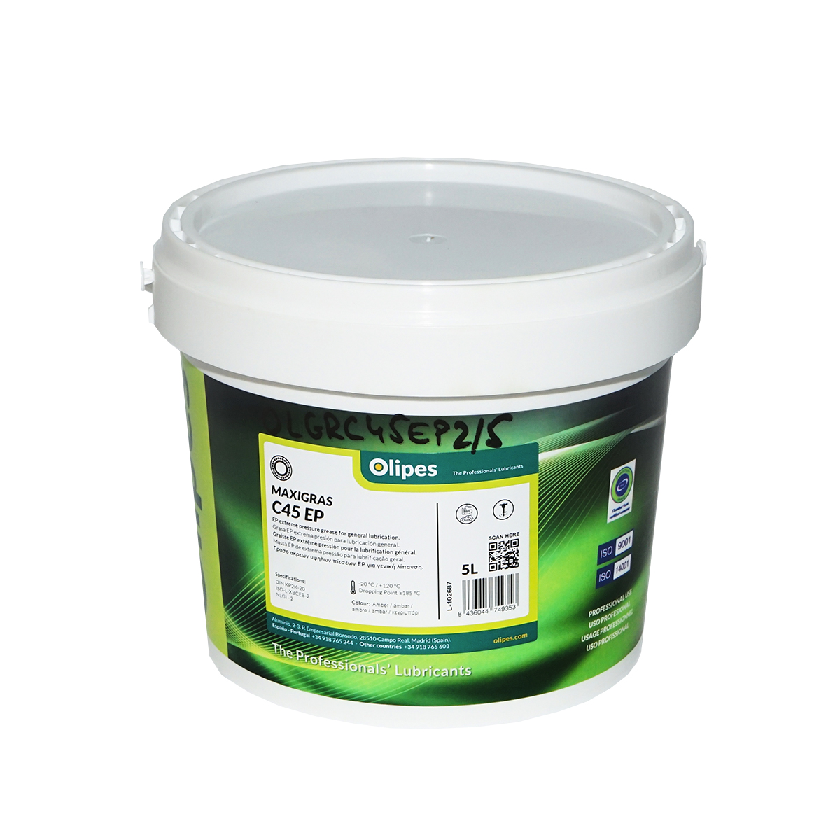 Vaselina Olipes C45 EP/2 pe baza de litiu -5L MAXIGRAS - imagine 2
