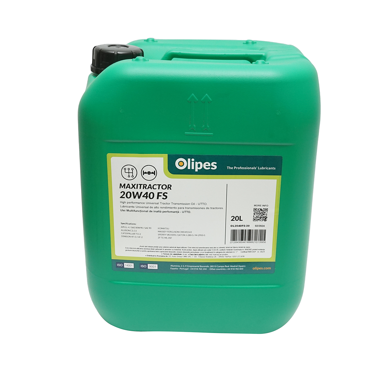 Ulei transmisie hidraulic UTTO Olipes MAXITRACTOR 20W40 FS 20L